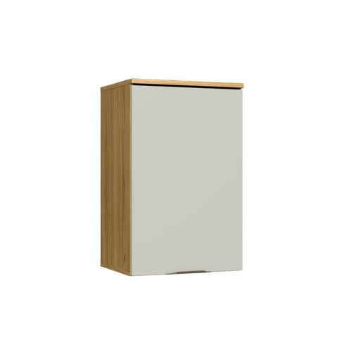 Armário Aéreo 1 Porta 40 cm Copenhague Bege/Ipê/Sabbia
