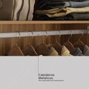 Ver mais imagens de Guarda Roupa Casal 4 Portas Vidro Reflecta e 4 Gavetas Estônia Prime Tx Amêndola-nude