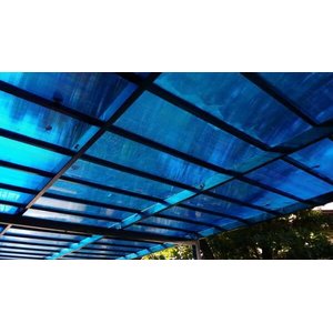 Chapa de Policarbonato Alveolar Azul 1,05x3,00 6 Milímetros