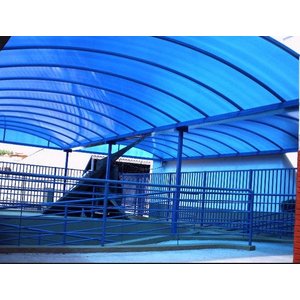 Chapa de Policarbonato Alveolar Azul 1,05x3,00 4 Milímetros