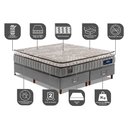 Ver imagem 7 de Cama Box Super King + Colchão Molas Ensacadas Cama Inbox com Euro Pillow Frost ThermoGel 193x203x70