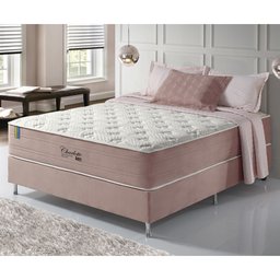 Cama Box Casal Anjos Colchões  Molas Ensacadas Visco Gel Charlotte 138x188x73 - 2