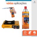 Ver imagem 2 de Kit Maçarico Culinário Profissional com 4 Refis de Gás Butano Ideal para Confeitaria e Preparos Gour