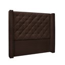 Ver imagem 1 de Cabeceira Cama Box Queen 160cm e Recamier Vicenza Suede Café S04 - D'Rossi