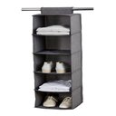 Ver imagem 1 de Sapateira Organizador Cabideiro Guarda Roupa Armario 5 Prateleiras Multiuso Closet