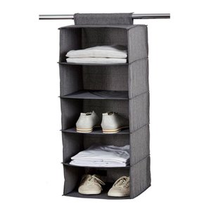 Sapateira Organizador Cabideiro Guarda Roupa Armario 5 Prateleiras Multiuso Closet