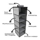 Ver imagem 5 de Sapateira Organizador Cabideiro Guarda Roupa Armario 5 Prateleiras Multiuso Closet