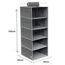 Ver imagem 3 de Sapateira Organizador Cabideiro Guarda Roupa Armario 5 Prateleiras Multiuso Closet