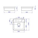 Ver imagem 7 de Cuba de Sobrepor Deca Slim 40x40 Quadrada Branca + Válvula + Sifão