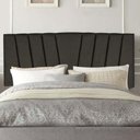 Ver imagem 1 de Painel Estofada Bélgica 140cm Casal para Cama Box Quarto Linho Marrom - Gat Magazine
