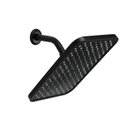 Ver imagem 2 de Ducha Abs 30x20 Cm Black Retangular C/ Cano Suporte Parede