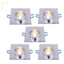 Ver imagem 1 de 5 Spot Cristal de Embutir Quadrado MR16 Transparente Sala LUP18