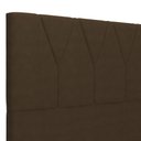 Ver imagem 5 de Cabeceira Cama Box Casal Queen 160cm Aura Suede W01 Marrom - Mpozenato
