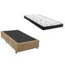 Ver imagem 1 de Cama Box Solteiro Colchão Mola Bonnel Belos Sonhos + Box Suede 68x88x188:bege