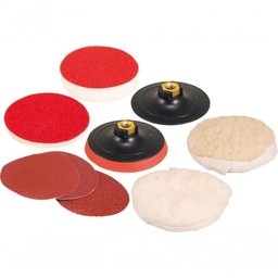 Jogo Lixamento e Polimento 4.1/2" Rosca M14 C/ 9 Pç Vonder - 1