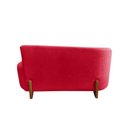 Ver imagem 6 de Namoradeira Sofá Feijão Lounge Orgânica Suede Vermelho