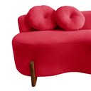 Ver imagem 7 de Namoradeira Sofá Feijão Lounge Orgânica Suede Vermelho