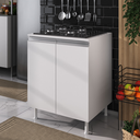 Ver imagem 5 de Balcão para Fogão Cooktop 60cm 100% Mdf 2 Portas para Cozinha