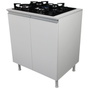 Ver imagem 1 de Balcão para Fogão Cooktop 60cm 100% Mdf 2 Portas para Cozinha