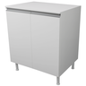 Balcão Multiuso 60cm 100% Mdf 2 Portas com Tampo para Cozinha - 1