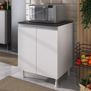 Ver imagem 5 de Balcão Multiuso 60cm 100% Mdf 2 Portas com Tampo para Cozinha