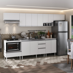 Balcão para Fogão Cooktop 70cm 100% Mdf 2 Portas para Cozinha - 6