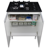 Balcão para Fogão Cooktop 70cm 100% Mdf 2 Portas para Cozinha - 4