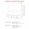 Painel para Tv até 42 Polegadas com Nichos (mdf) - 4