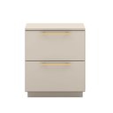 Ver imagem 2 de Mesa Cabeceira Quarto 50cm com 2 Gavetas Magna V01 - D’Rossi