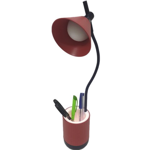 Luminaria de Mesa Articulada Iluminado Led Porta Objetos Flexivel Touch Abajur Organizador 3 Cores