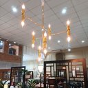 Ver imagem 3 de Lustre Pendente Decorativo Teto Moderno Luxo Sala Jantar