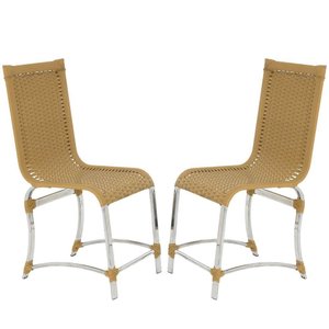 2 Cadeiras de Jantar Haiti em Alumínio e Fibra Sintética