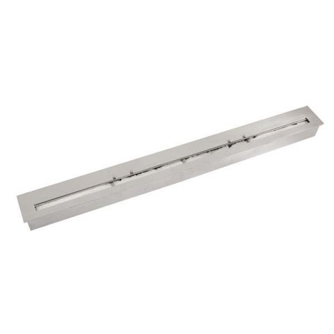 Queimador para Lareira Ecológica a Álcool em Aço Inox 128cm Luxo