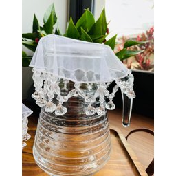 Cobre Jarra Transparente Diamante 20cm - 1