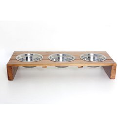 Comedouro Pet HG - modelo 1 - 3 tigelas - 2