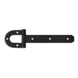 Dobradiça Ferradura N-2 25cm Forsul para portão, porteira e porta Preta - 1