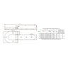 Dobradiça Ferradura N-2 25cm Forsul para portão, porteira e porta Preta - 2