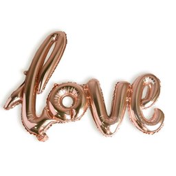 Balao Metalizado Love Faixa Festa Decoração Casamento Declaração de Amor Surpresa Inflavel Cor: - 4