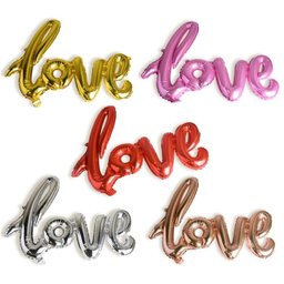 Balao Metalizado Love Faixa Festa Decoração Casamento Declaração de Amor Surpresa Inflavel Cor: - 6