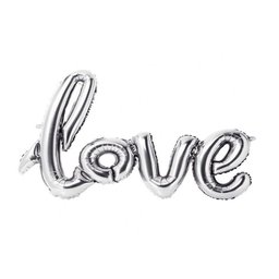 Balao Metalizado Love Faixa Festa Decoração Casamento Declaração de Amor Surpresa Inflavel Cor: - 3