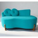 Ver imagem 3 de Namoradeira Lounge Bouclé com 2 Almofadas 150 Cm ? Design Moderno e Confortável