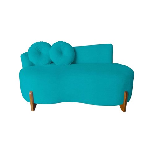 Namoradeira Lounge Bouclé com 2 Almofadas 150 Cm ? Design Moderno e Confortável