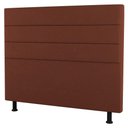 Ver imagem 1 de Cabeceira Casal Queen Size Malik 160cm Suede Terracota