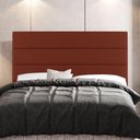 Ver imagem 6 de Cabeceira Casal Queen Size Malik 160cm Suede Terracota