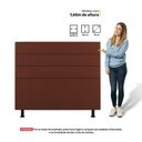 Ver imagem 3 de Cabeceira Casal Queen Size Malik 160cm Suede Terracota