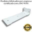 Ver imagem 2 de Seis Suportes Mão Francesa 20cm Tipo Largo Aço Robusto Design Invisível para Prateleira Branco