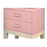 Kit 2 Mesa de Cabeceira Infantil Menina Rosa Teen com Gavetas - 4