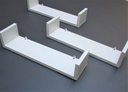 Ver imagem 3 de Prateleira Livros 60 x 15 cm Kit 3 Peças em MDF Branco Eví Decor