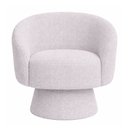 Ver imagem 4 de Kit Poltrona Decorativa Solis com Puff Bouclé Cinza - Sallar Home