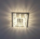 Ver imagem 4 de Lustre de Cristal Verdadeiro 45x45 Cm Sala, Quarto - Transparente